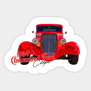 1934 Customized Ford Coupe Sticker